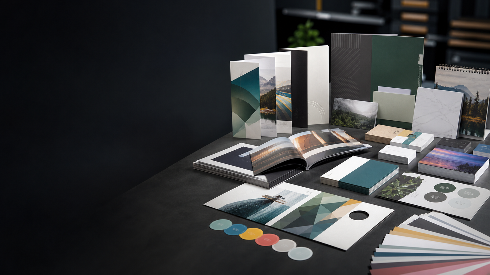 Print pieces for marketing, operations, events, and everyday business.